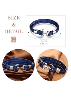 Bracelet for Men Leather Bracelet Anchor Bracelet and Stainless Steel - pzsku/Z7E42996A096FC05448C7Z/45/_/1731405466/ee60bdf9-5ef1-4dde-941c-0b2d0752e10c