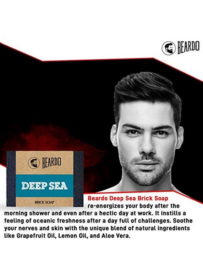 BEARDO Deep Sea Brick Soap 125G - Image 3