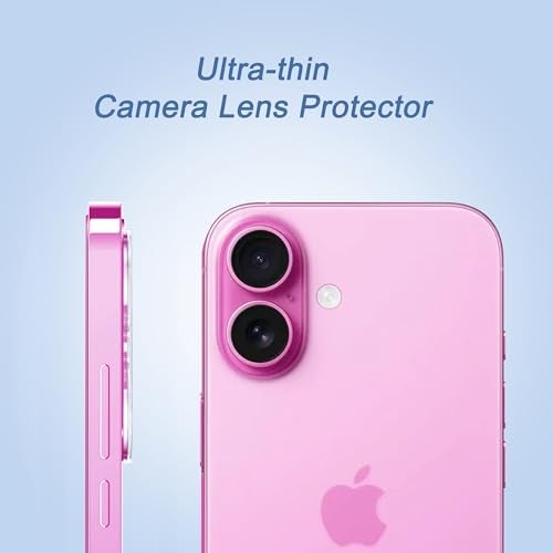 Ailun 3 Pack Camera Lens Protector for iPhone 16 & iPhone 16 Plus,Tempered Glass,9H Hardness,Anti-Scratch,Case Friendly[Does not Affect Night Shots][Not for iPhone 16 Pro/16 Pro Max] - Image 4