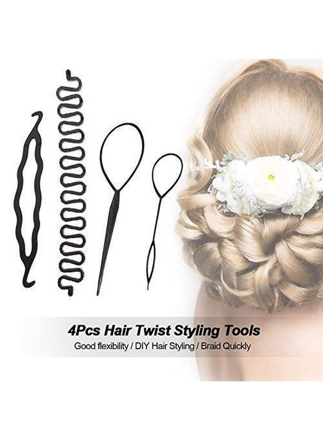 تشاندركاش مجموعة CHANDERKASH من 4 أدوات لتصفيف الضفائر الفرنسية وإكسسوارات الشعر للنساء - Image 4