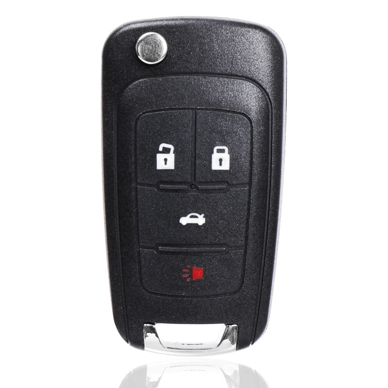 بديل مفتاح نباوتو لسيارات شيفروليه كامارو إمبالا كروز إكوينوكس ماليبو سونيك 2010-2017 جي إم سي تيرين بويك لاكروس ريجال فيرانو إنكور مفتاح دخول عن بُعد قابل للطي 4 أزرار