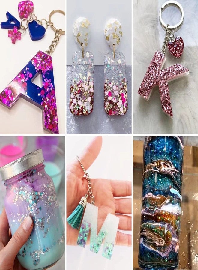 TORC Gold Chunky Glitter 4 OZ Super Chunky Glitter for Resin Crafts Art Nail Cosmetic Festival Decor 1/10 (2.5 mm) - Image 4