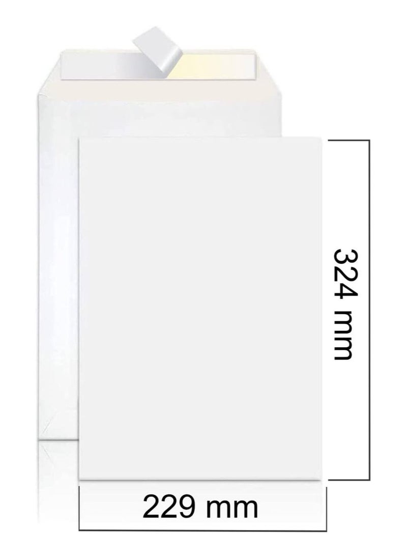 MARKQ A4 White Envelopes, 324 x 229 mm Self Sealing Mailing Envelope for Posting mailing Home Office and Ecommerce, 100gsm, pack of 50  - Image 2