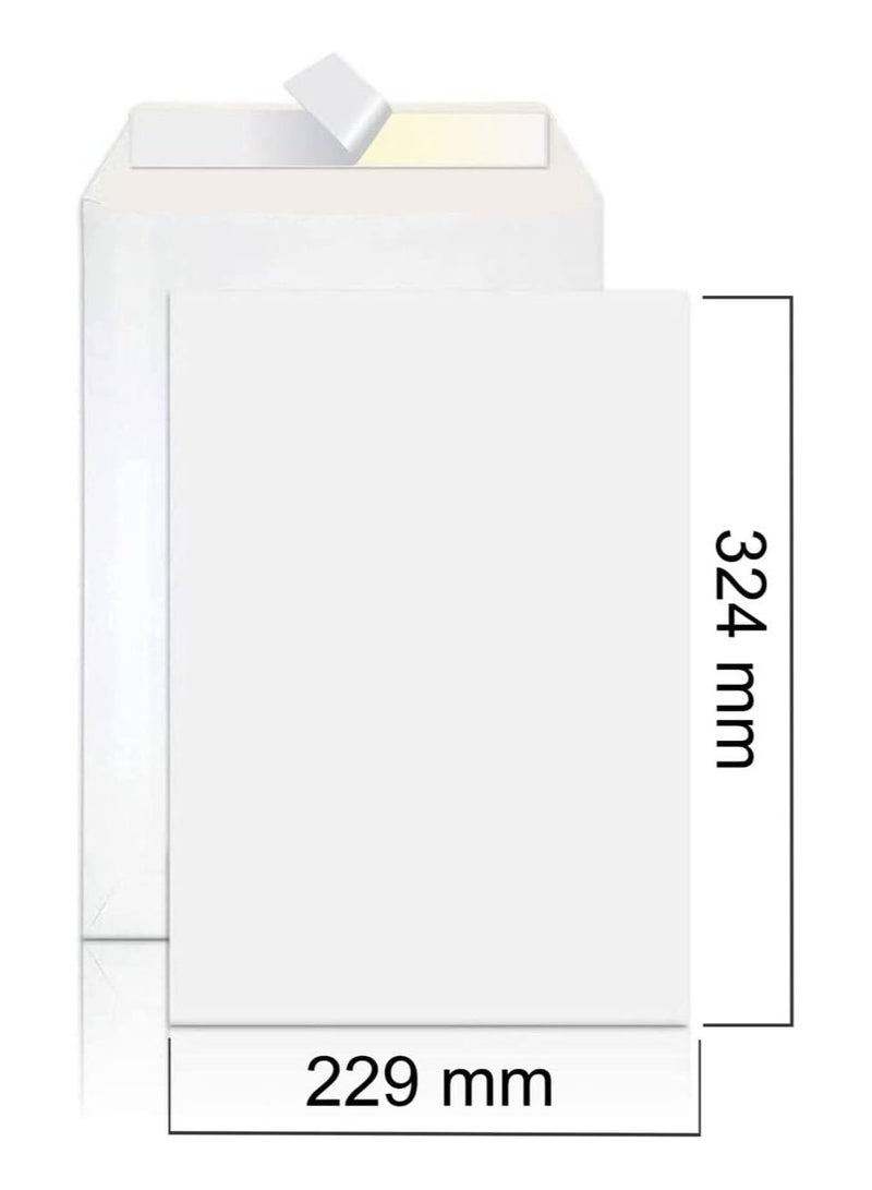 MARKQ A4 White Envelopes, 324 x 229 mm Self Sealing Mailing Envelope for Posting mailing Home Office and Ecommerce, 100gsm, pack of 50 - Image 3