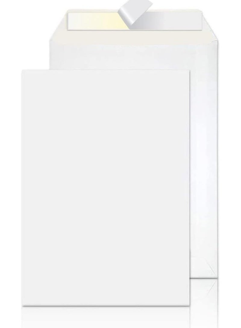 MARKQ A4 White Envelopes, 324 x 229 mm Self Sealing Mailing Envelope for Posting mailing Home Office and Ecommerce, 100gsm, pack of 50 - Image 1