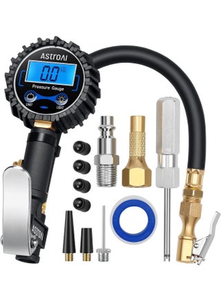 AstroAI Digital Tire Pressure Gauge with Inflator(3-250 PSI 0.1 for Display Resolution), Heavy Duty Air Chuck and Compressor Accessories with Rubber Hose and Quick Connect Coupler, Blue - pzsku/Z7E43110B5BD04A1BEBA1Z/45/_/1742932083/3df5e0a4-9677-4fe8-a63b-d854d496b2b9