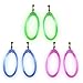 Fun Central 6 Pack 25 Inch Glow Hoop Earrings Bulk LightUp Party Favors for Raves Festivals and Events - Image 2