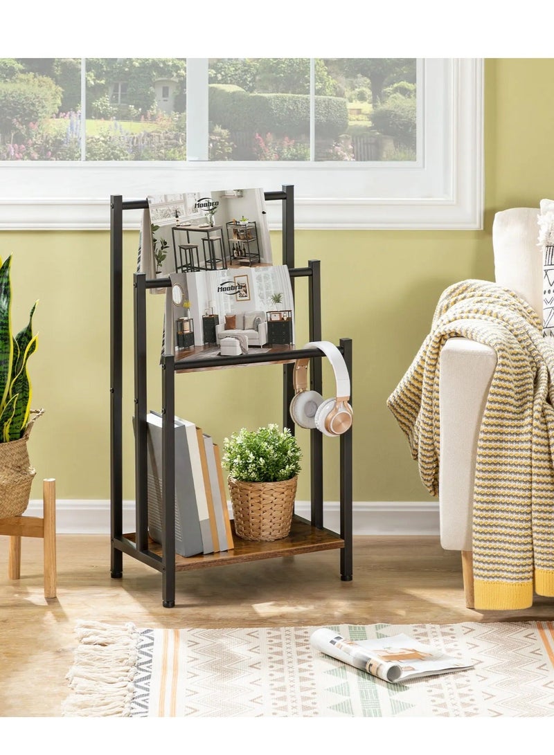 والالا رف مناشف معدني قابل للطي بسعة كبيرة 3 طبقات، حامل مناشف سلم معدني مطلي مضاد للصدأ، حامل تجفيف، رف منظم حمام الحمام، رف عرض منزلي - Image 2