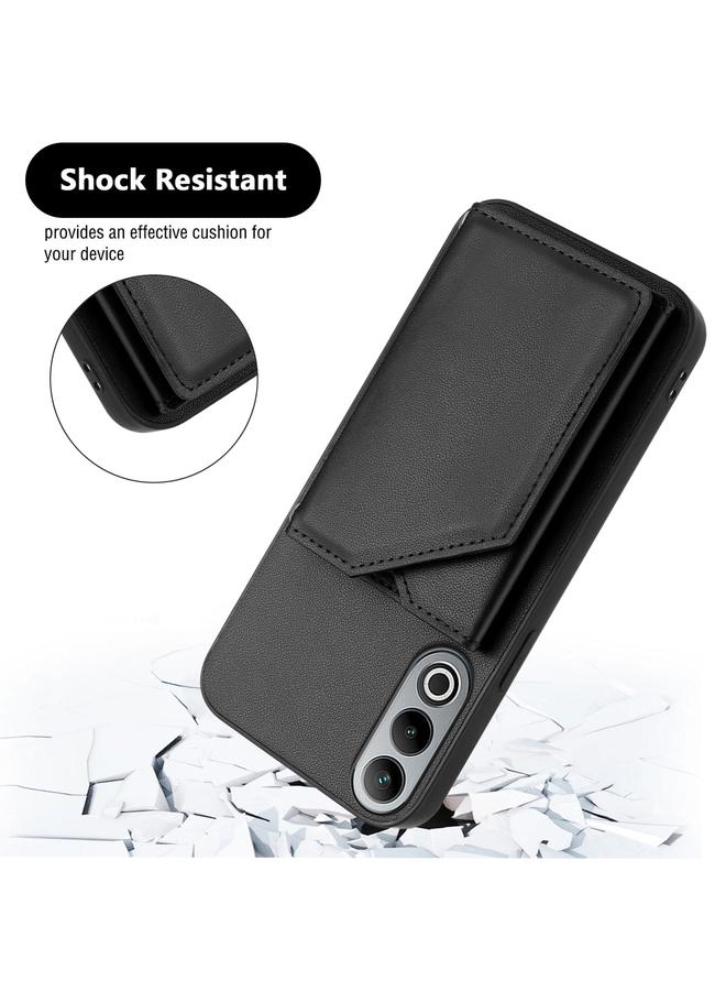 S-TOP Case For OnePlus Nord CE4 Skin Feel Four Card Slots Phone Case with Wrist Strap - Image 3