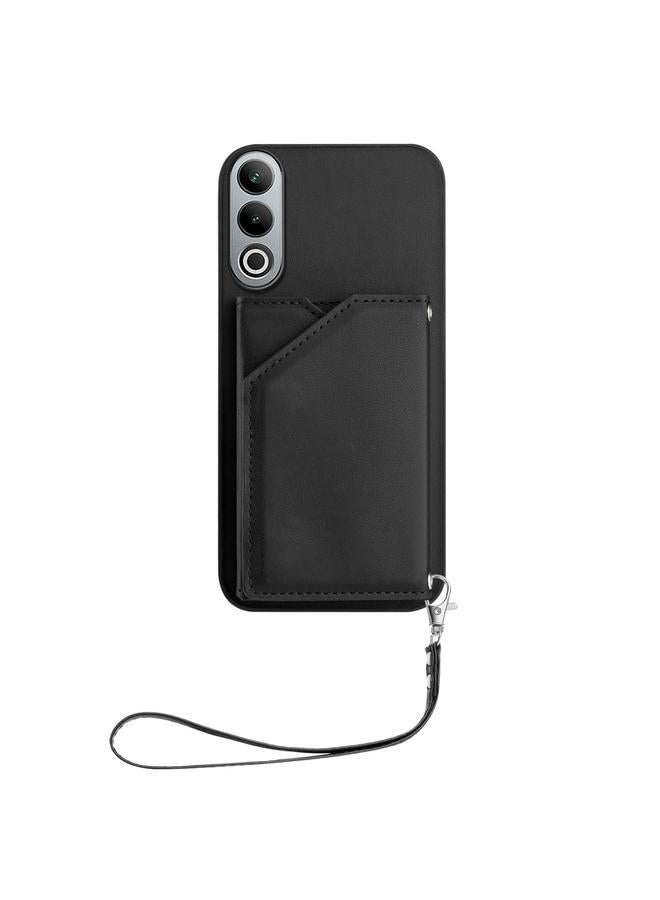 S-TOP Case For OnePlus Nord CE4 Skin Feel Four Card Slots Phone Case with Wrist Strap - Image 2