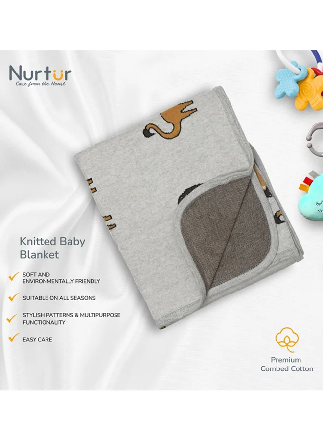 Nurtur Soft Baby Blankets For Boys And Girls 100% Combed Cotton Lightweight Fleece