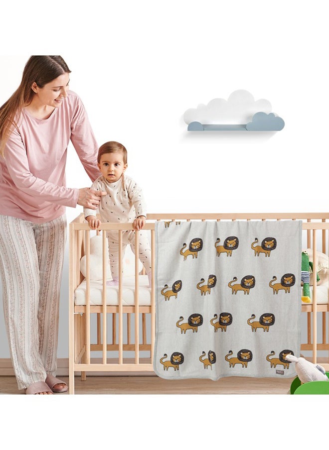 Nurtur بطانيات أطفال ناعمة للأولاد والبنات مصنوعة من القطن الممشط والصوف خفيف الوزن بنسبة 100%  - Image 3