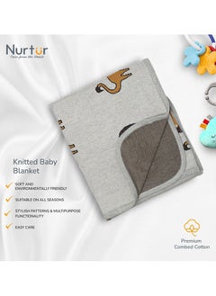 Nurtur Soft Baby Blankets For Boys And Girls 100% Combed Cotton Lightweight Fleece  - Image 4