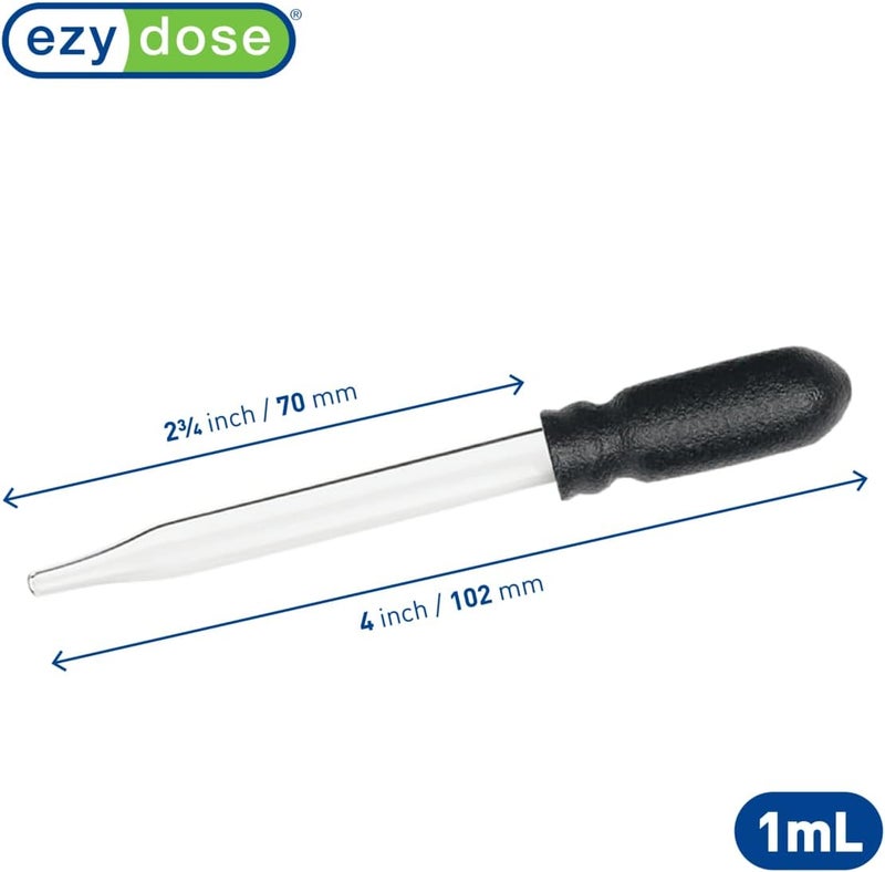EZY DOSE Ear and Eye Medicine Dropper - 1ml Glass Dropper for Accurate Liquid Medicine Delivery - Image 3