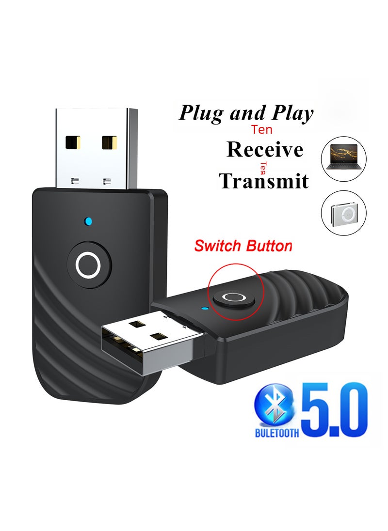 3-in-1 Bluetooth 5.0 Adapter for Car, PC, TV