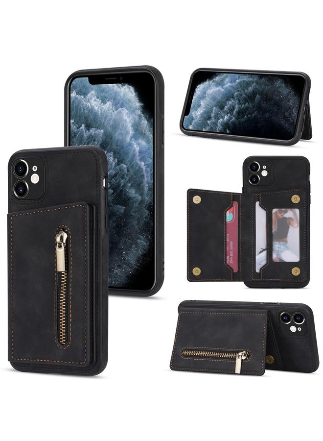The Bros Phone Case For iPhone 11 Zipper Card Holder Phone Phone Case - Image 1