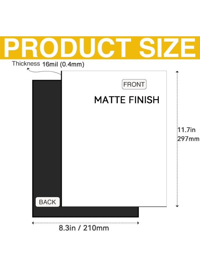 ESHANG A4 10 PCS Matte Printable Magnetic sheets Non Adhesive 0.4mm Thinckness Thick Magnet Photo Paper for Inkjet Printers - Image 2