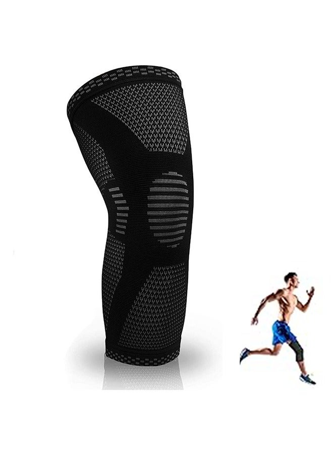 LINJIE Knee Compression Sleeve.Knee Brace for Knee Pain Relief,Knee Support for Running、 Basketball、 Volleyball、 Weightlifting、 Gym、 Workout、 Sports. - Image 1