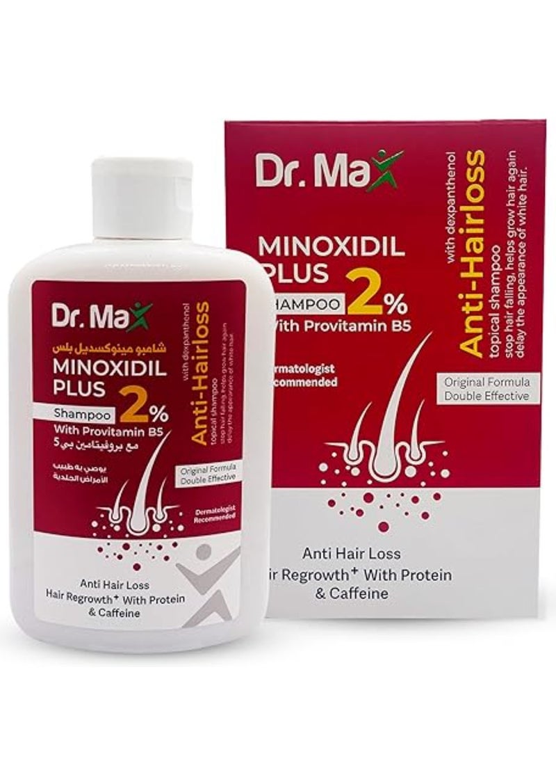 Dr. Max Minoxidil Plus Shampoo 2% With Provitamin B5