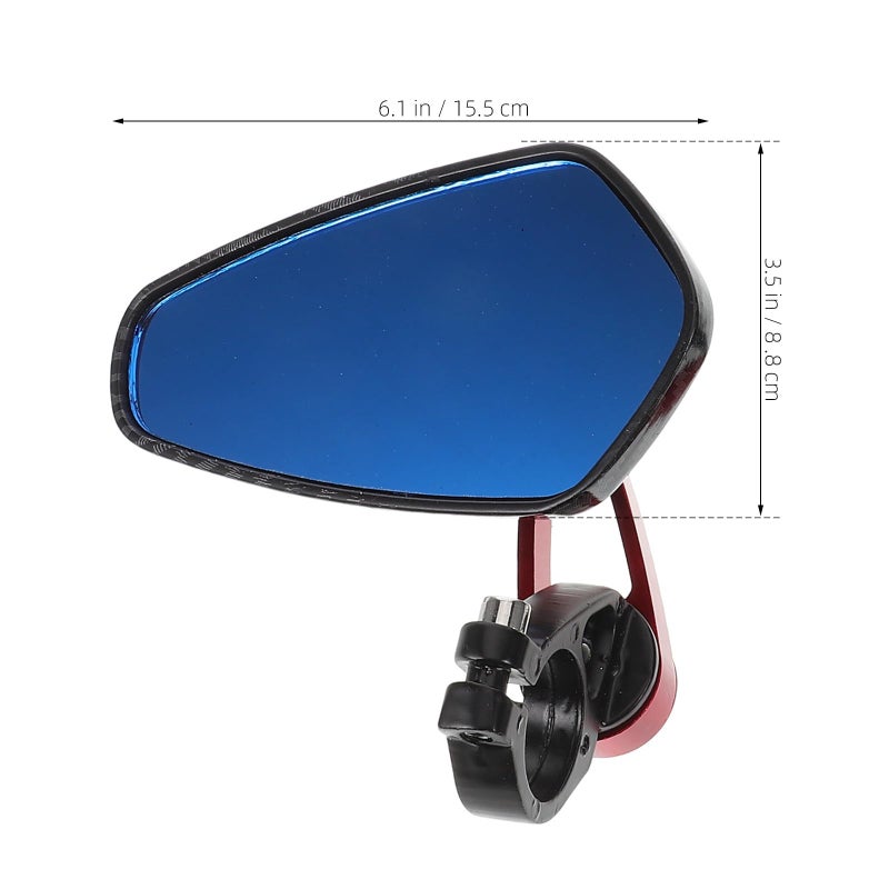 Adjustable Motorcycle Handlebar Mirrors Wide Angle 360 Rotatable for Scooter ATV Motorbike - Image 3
