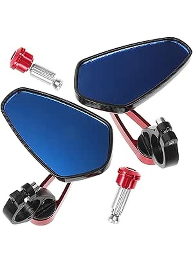 Adjustable Motorcycle Handlebar Mirrors Wide Angle 360 Rotatable for Scooter ATV Motorbike - Image 1