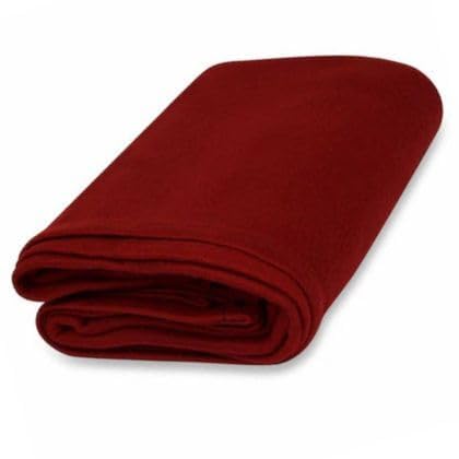 Purav Light Singal Bed Fleece Blanket Soft, Lightweight,Woolen, Winter & Traveling Blanket Ideal AC & All-Season Polar Fleece- 60 X 90- Pack of 5, Maroon - Image 1
