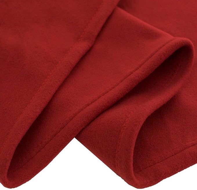 Purav Light Singal Bed Fleece Blanket Soft, Lightweight,Woolen, Winter & Traveling Blanket Ideal AC & All-Season Polar Fleece- 60 X 90- Pack of 5, Maroon - Image 2