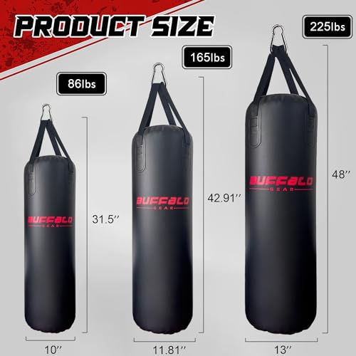 Buffalo Gear Water Punching Bag,165LB Adjustable Heavy Punching Bag Boxing Bag Kickboxing Bag for Adults Teens Training Bag for Fitness - Image 4