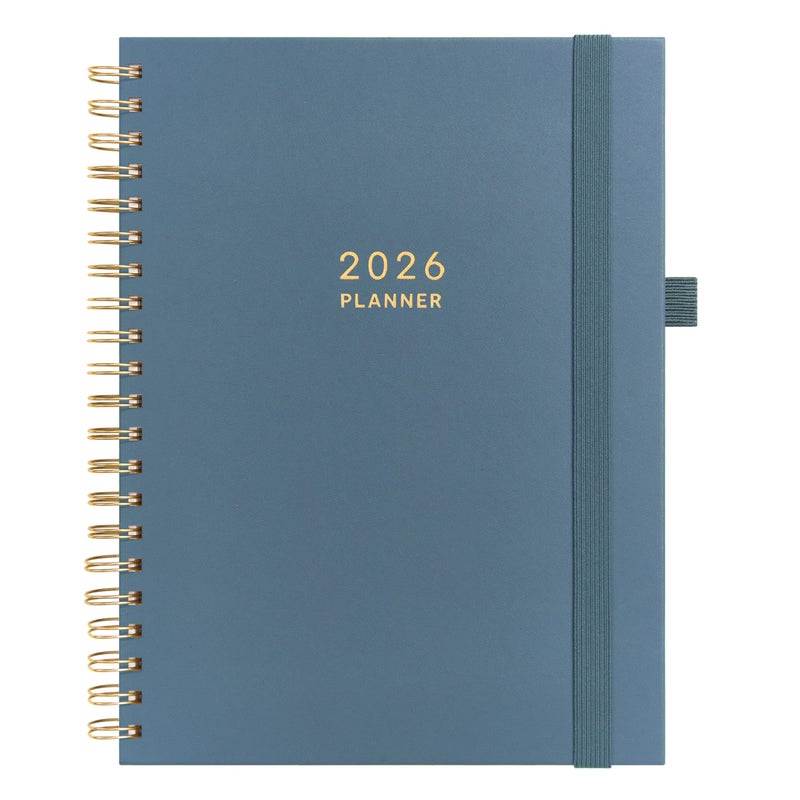 &And Per Se And Per Se 2026 Planner, A4 Size-Daily, Weekly & 18-Monthly Planner, Daily Schedule, Monthly Tabs, 100 GSM Thick Paper(Dark Blue) - Image 1