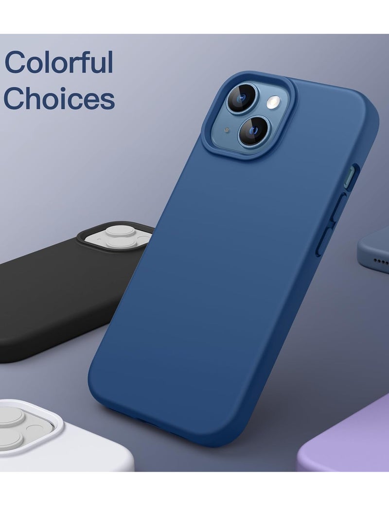 حافظة هاتف iPhone 13، غطاء حماية من السيليكون مضاد للصدمات ومضاد للخدش (أزرق) - Image 5