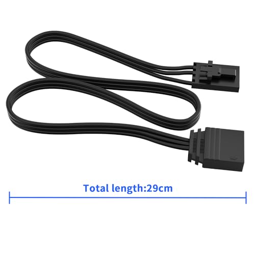 OwlTree 4Pack 4 Pin to 3 Pin RGB Adapter for Corsair RGB HUB, Lighting Node CORE, Commander CORE and iCUE Commander CORE XT, Converter to Standard 5V 3 Pin ARGB Fan Device - Image 5