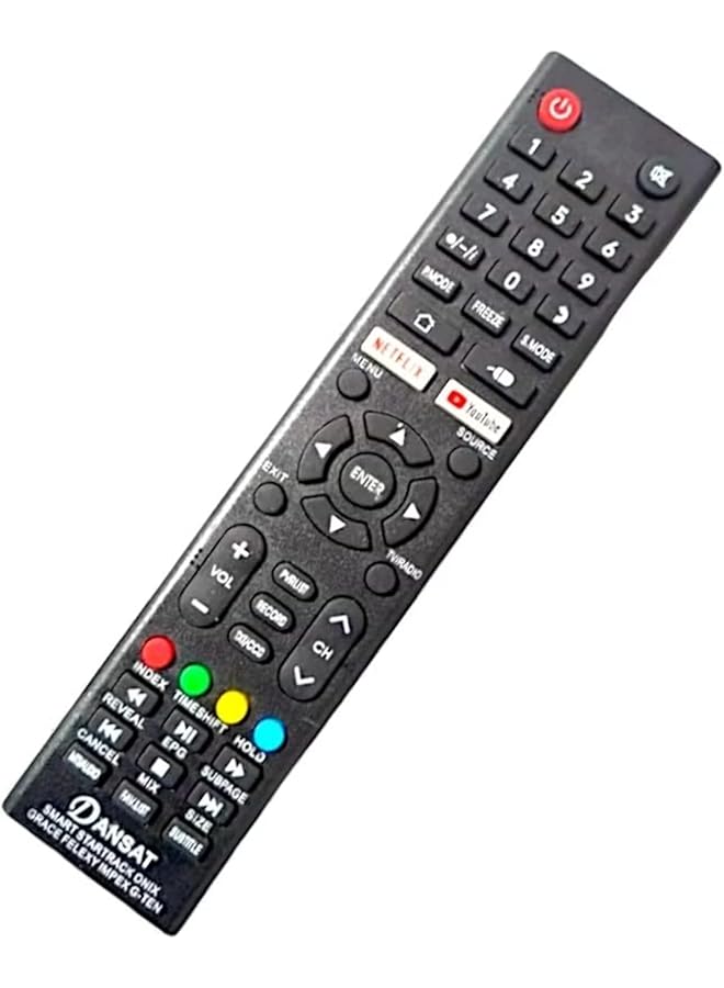 إيروريكس جهاز تحكم عن بعد بديل متوافق مع أجهزة تلفاز Dansat وImpax LCD LED - Image 2