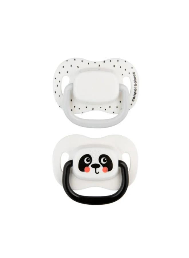 Canpol Babies Silicone Symmetrical Soother 6-18m White (2Psc) - Image 2