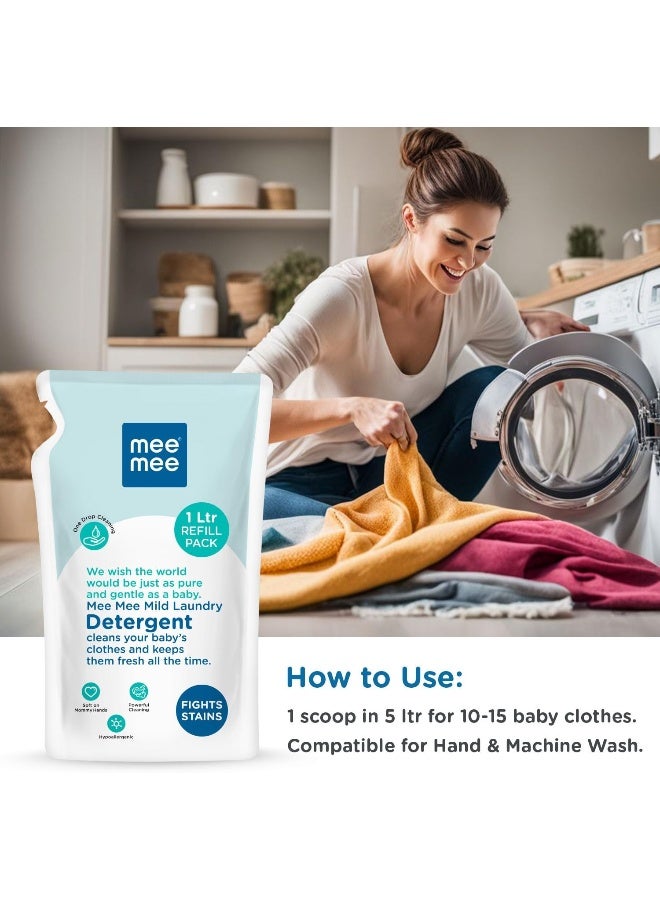Mee Mee Mild Baby Liquid Laundry Detergent, 1 Litre - Image 5