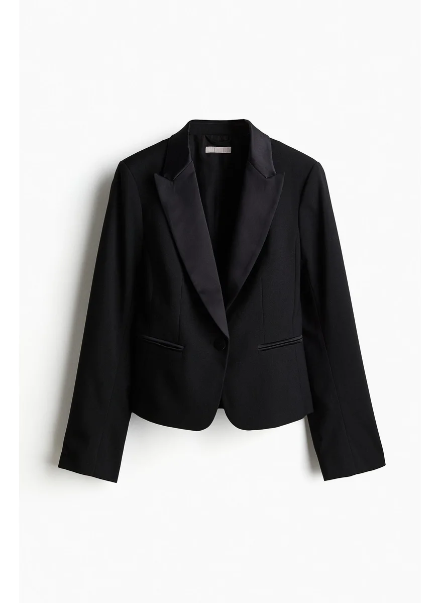 H&M Fitted Tuxedo Blazer