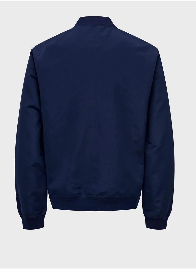 Only & Sons Zip Through Bomber Jacket