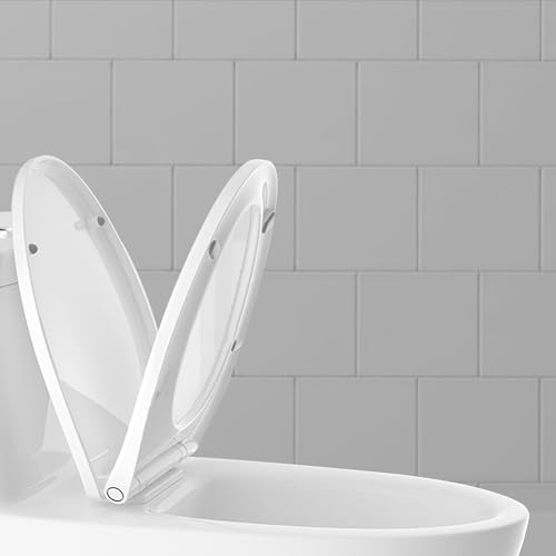 Ruhe® Super Round Toilet Seat Cover - White | PVC Cover for Western Toilet Seats | Commode Cover with Sleek Design & Easy Installation - Image 1