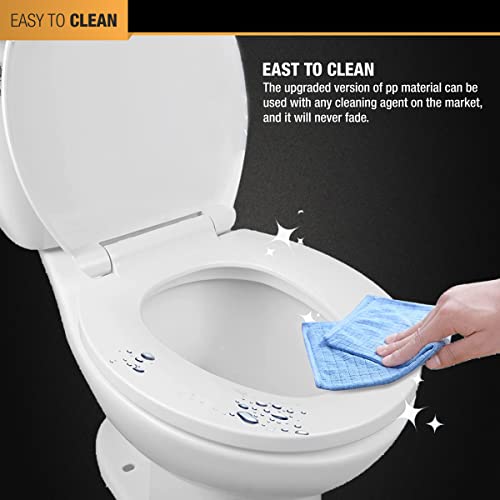Ruhe® Super Round Toilet Seat Cover - White | PVC Cover for Western Toilet Seats | Commode Cover with Sleek Design & Easy Installation - Image 3