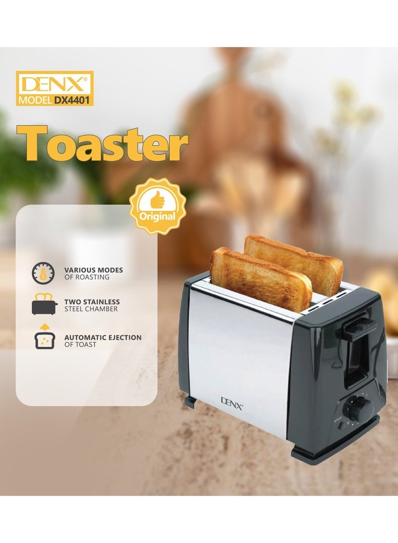 Denx The main 2-disc breakfast toaster, made of stainless steel, offers a unique toasting experience! Get toasted bread - Image 2