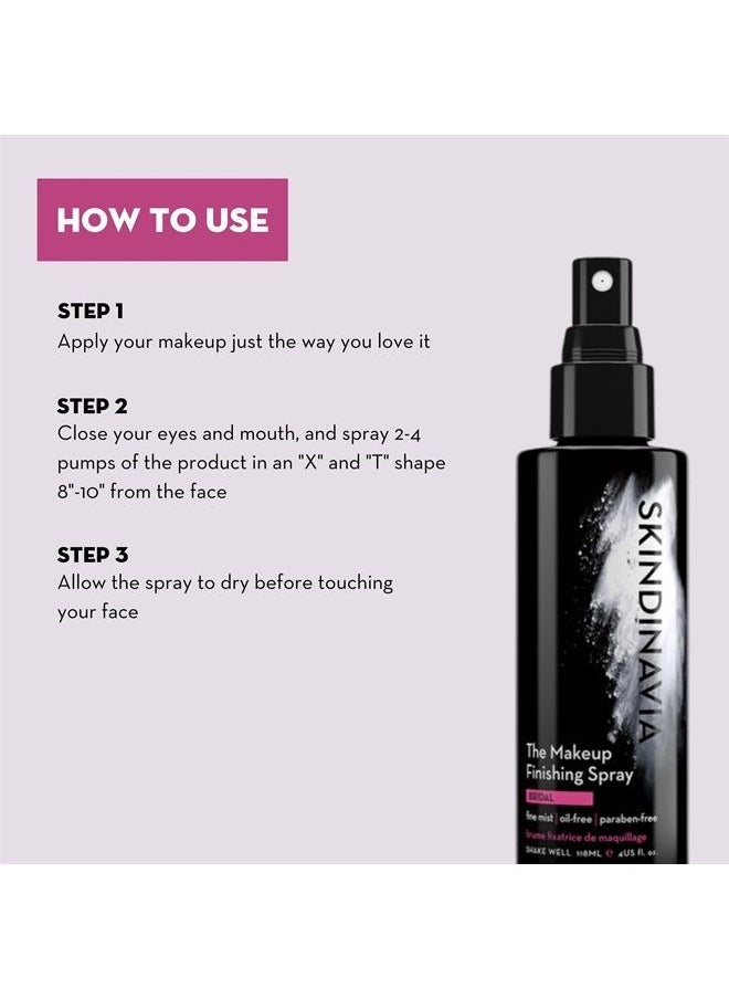 SKINDINAVIA - Skindinavia The Makeup Finishing Spray, Long-Lasting Up to 16+ Hours, Heat-Resistant & Waterproof, Fine Mist Finishing Spray for Makeup (4 Oz) - Image 1