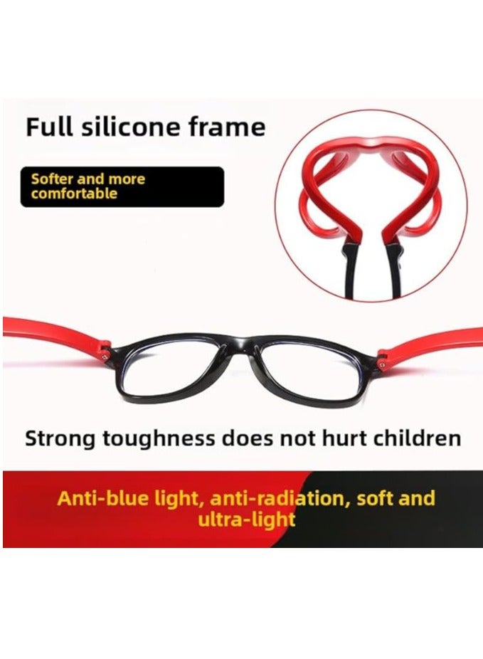 Blue Light Blocking Glasses for Kids - Boys & Girls Unbreakable Frame (3-12 Years) - Image 3
