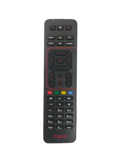 Remote for Airtel Digital Set Top Box with Recording Feature, Airtel DTH Remote (Pairing Required with TV Remote)