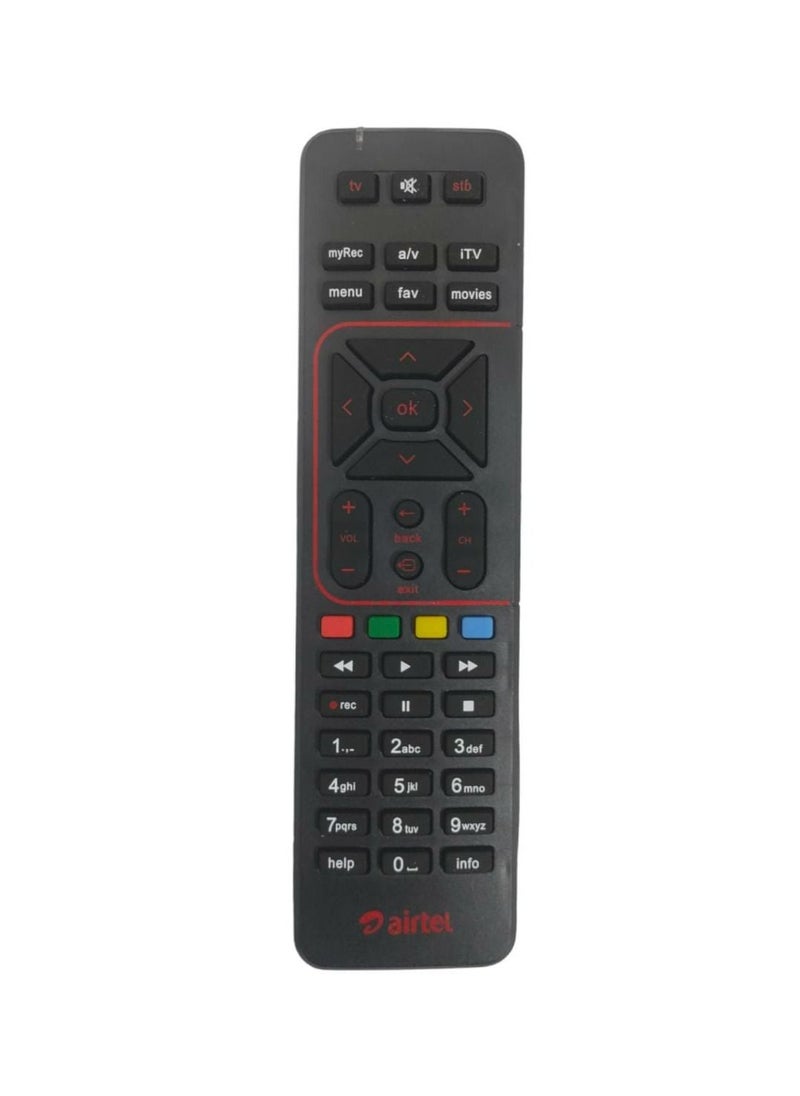 Airtel - Remote for Airtel Digital Set Top Box with Recording Feature, Airtel DTH Remote (Pairing Required with TV Remote) - Image 1