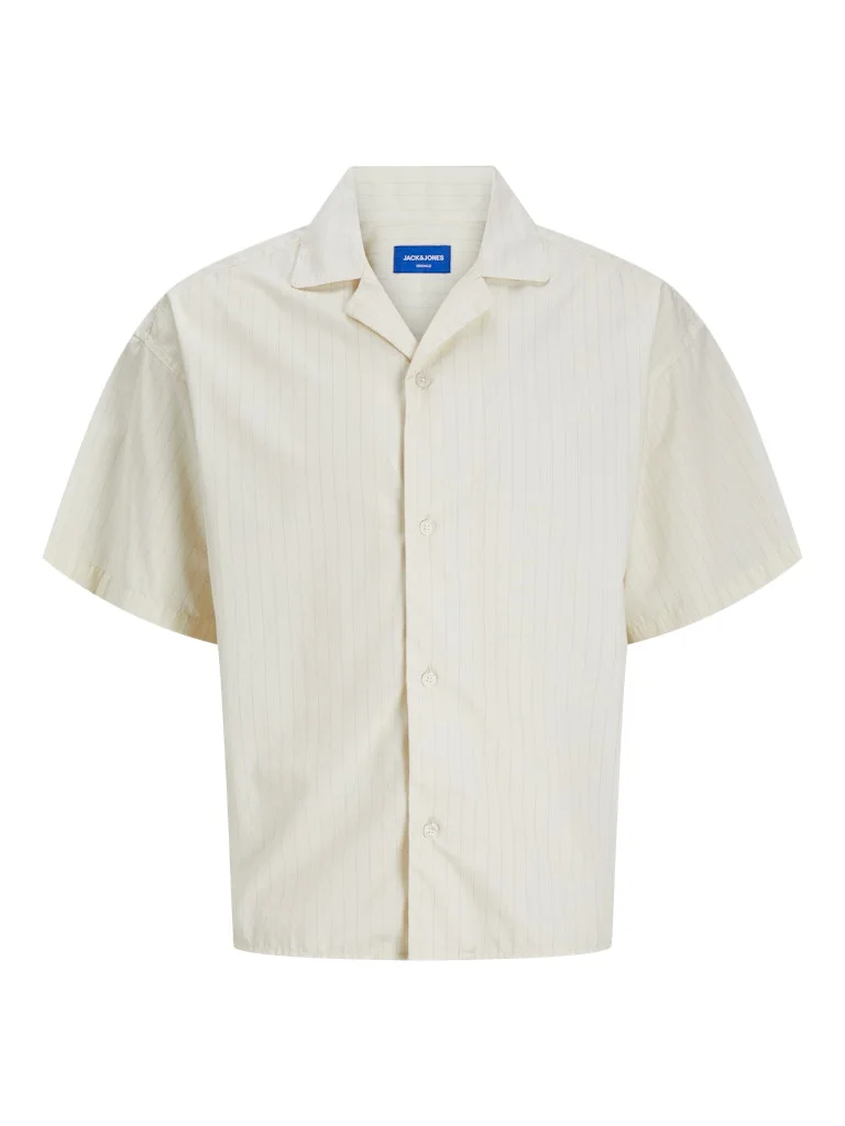 JACK & JONES Poplin Stripe  Short Sleeve Shirt