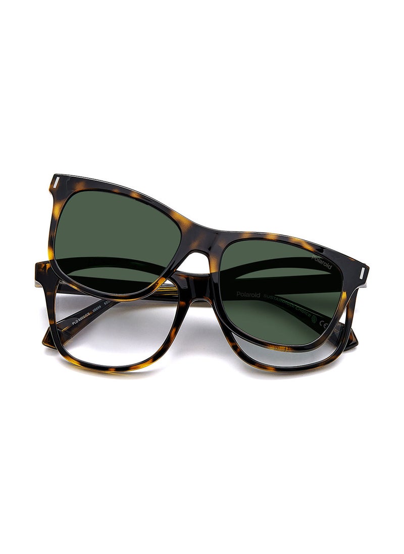 Polaroid - Women's UV Protection Square Sunglasses - Pld 6202/Cs Hvn 53 - Lens Size: 53 Mm - Image 1