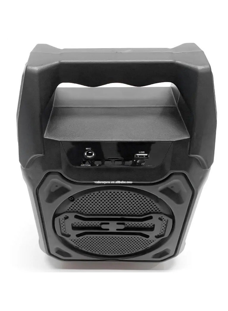 KTS Portable Outdoor Wireless Bluetooth Speaker karaoke Heavy Subwoofer Hifi Sound Quality Black - Image 3