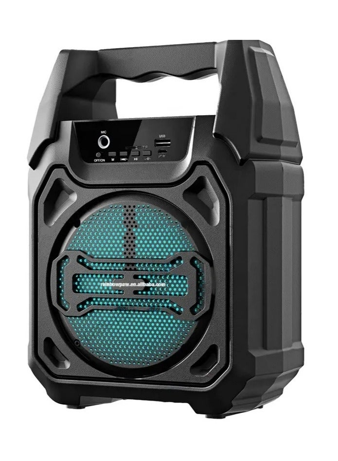 KTS Portable Outdoor Wireless Bluetooth Speaker karaoke Heavy Subwoofer Hifi Sound Quality Black - Image 4