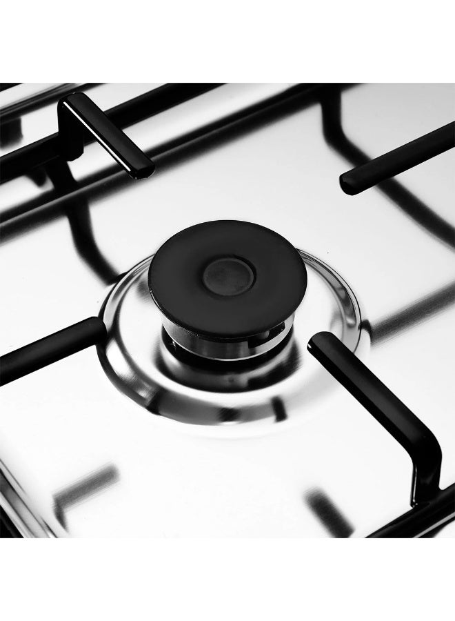 UNIONAIRE Gas hob, 5 burners, safety oven and grill, 60/90 cm, stainless steel/black, with fan, 2 knobs for oven and grill - Gusto - Image 3