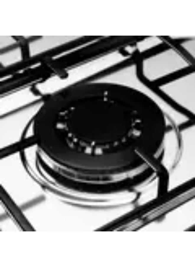 UNIONAIRE Gas hob, 5 burners, safety oven and grill, 60/90 cm, stainless steel/black, with fan, 2 knobs for oven and grill - Gusto - Image 5