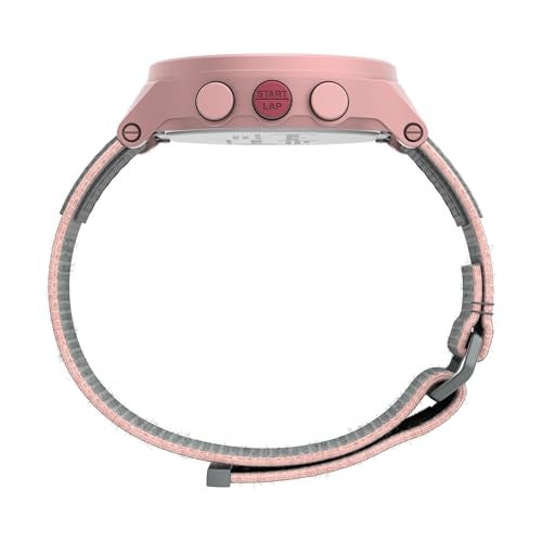 Timex Womens Ironman 42mm FastWrap Watch Gray Strap Digital Dial Pink Case - Image 3